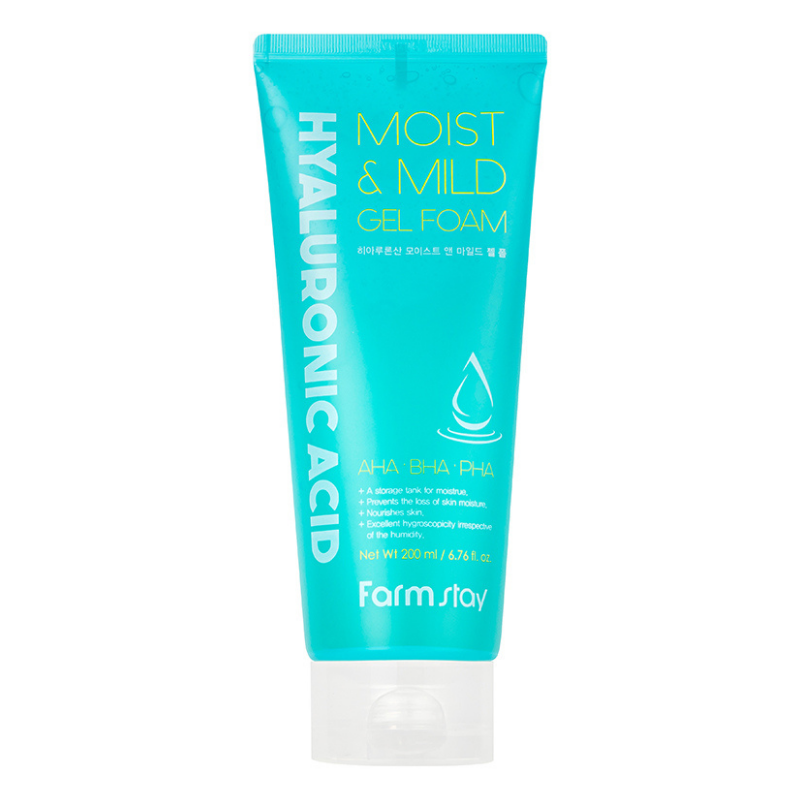 Bestkoreanskincares CLEANSING GEL Hyaluronic Acid Moist&mild Gel Foam Farm Stay