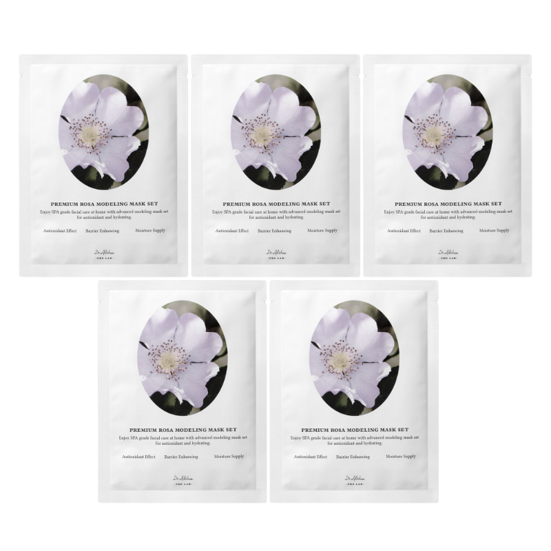 Bestkoreanskincares SHEET MASK Premium Rosa Modeling Mask Set (5 masks) Dr.Althea
