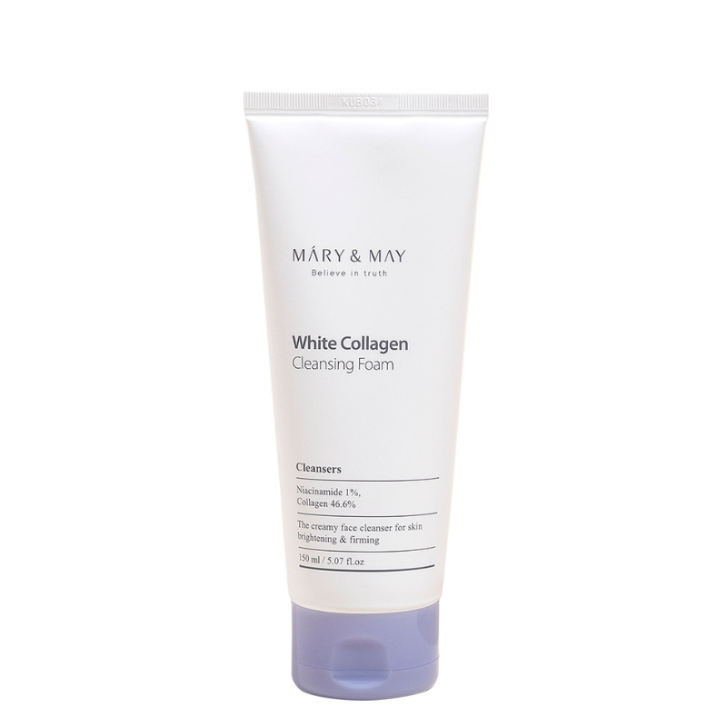 Bestkoreanskincares CLEANSING FOAM White Collagen Cleansing Foam MARY&MAY