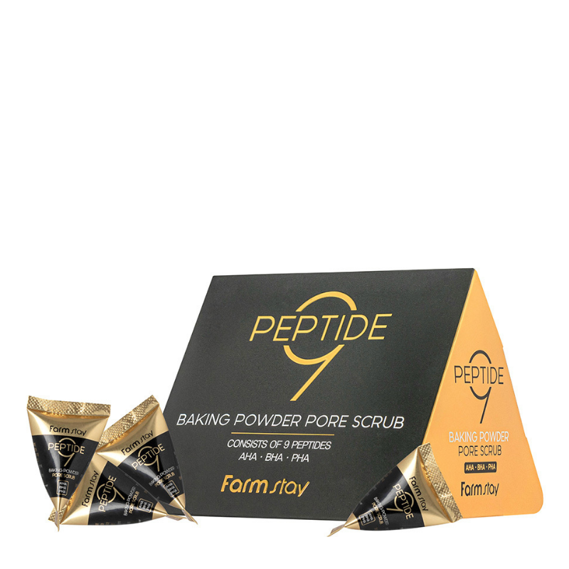 Bestkoreanskincares SCRUB Peptide 9 Baking Powder Pore Scrub (25 pcs) Farm Stay