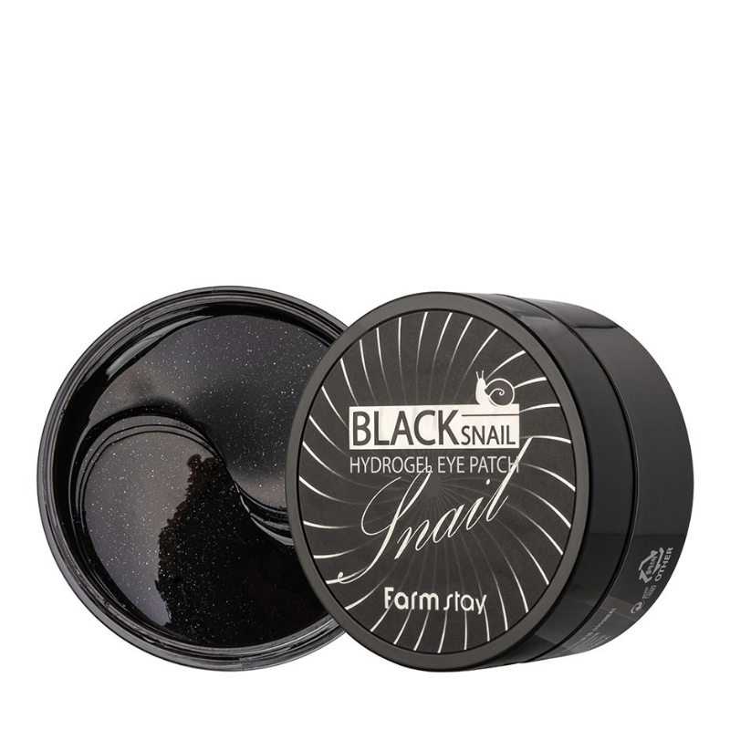 Bestkoreanskincares EYE PATCH Black Snail Hydrogel Eye Patch (60 patches) Farm Stay