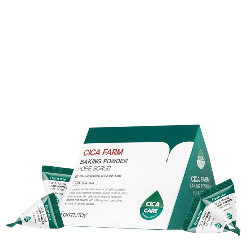 Bestkoreanskincares SCRUB Cica Farm Baking Powder Pore Scrub Set (25 pcs) Farm Stay