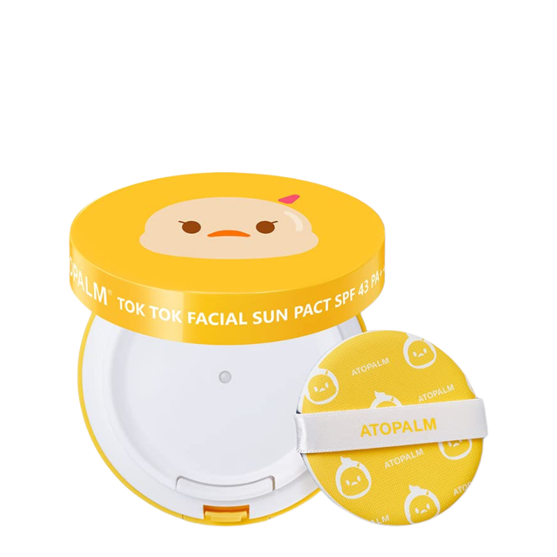 Bestkoreanskincares SUN CUSHION Tok Tok Facial Sun Pact SPF43 PA+++ ATOPALM
