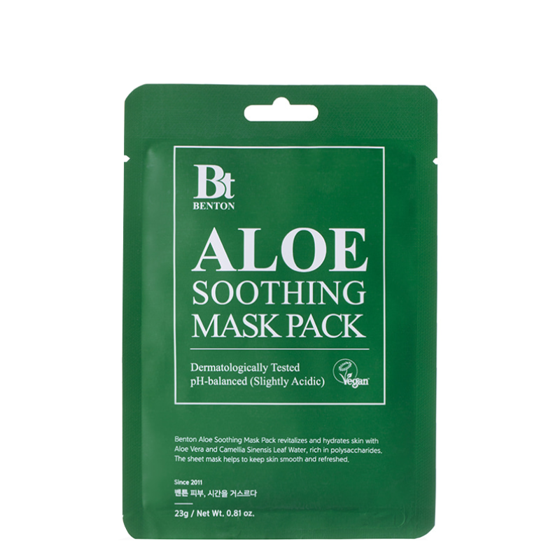 Bestkoreanskincares SHEET MASK Aloe Soothing Mask Pack Set (10 masks) Benton