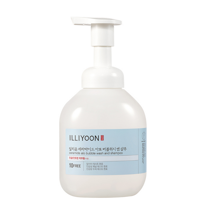 Bestkoreanskincares BODY WASH Ceramide Ato Bubble Wash and Shampoo ILLIYOON