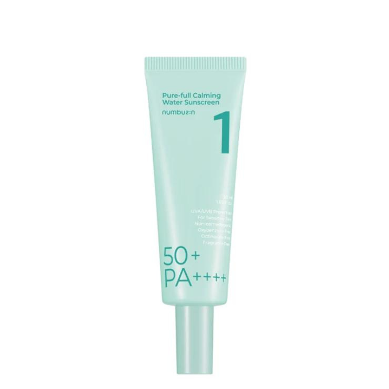 Bestkoreanskincares SUN CREAM No.1 Pure-full Calming Water Sunscreen SPF 50 PA++++ numbuzin