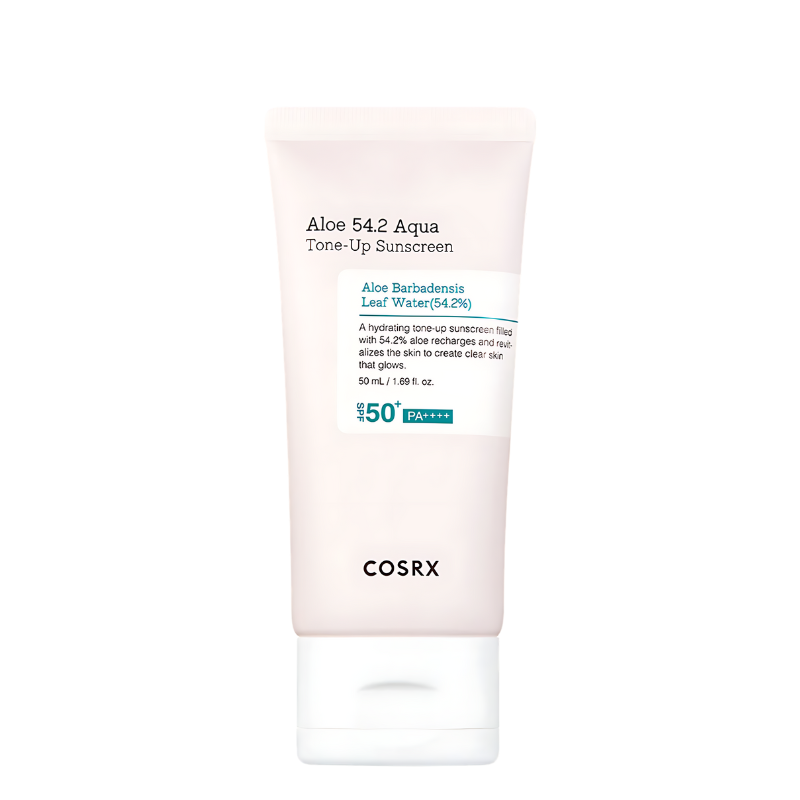 Bestkoreanskincares SUN CREAM Aloe 54.2 Aqua Tone Up Sunscreen SPF 50+ PA++++ COSRX