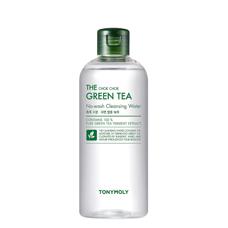 Bestkoreanskincares CLEANSING WATER The Chok Chok Green Tea Cleansing Water TONYMOLY