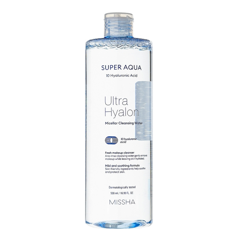 Bestkoreanskincares CLEANSING WATER Super Aqua Ultra Hyalon Micellar Cleansing Water MISSHA