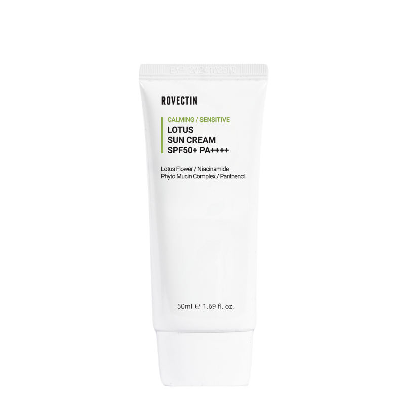 Bestkoreanskincares SUN CREAM Calming Lotus Sun Cream SPF 50+ PA++++ ROVECTIN