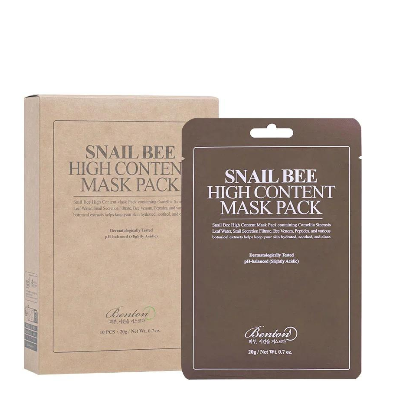 Bestkoreanskincares SHEET MASK Snail Bee High Content Mask Pack (10 masks) Benton