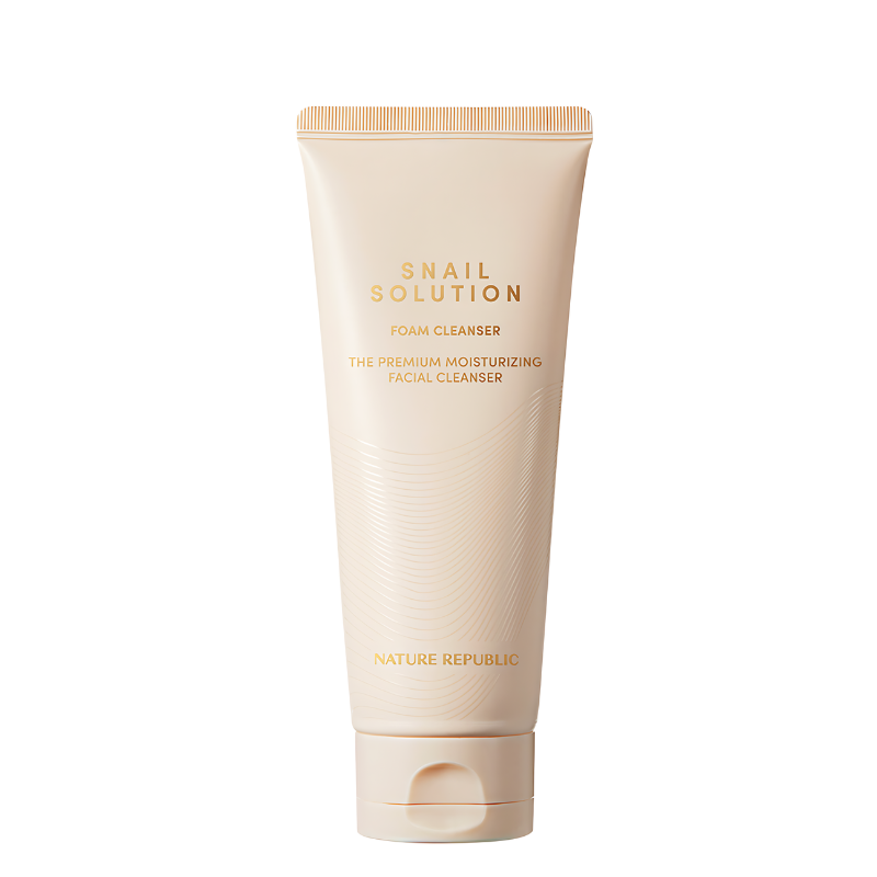 Bestkoreanskincares CLEANSING FOAM Snail Solution Foam Cleanser NATURE REPUBLIC