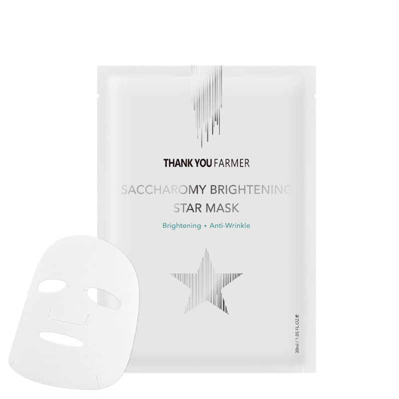 Bestkoreanskincares SHEET MASK Saccharomy Brightening Star Masks (10 masks) THANK YOU FARMER