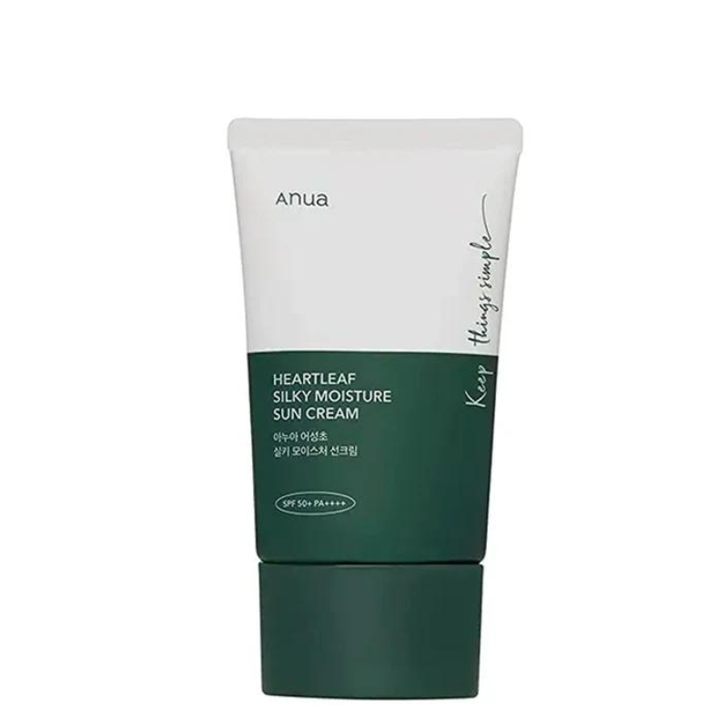 Bestkoreanskincares SUN CREAM Heartleaf Silky Moisture Sunscreen SPF50+ PA++++ Anua