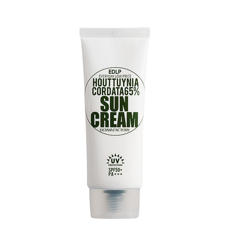 Bestkoreanskincares SUN CREAM EDLP Houttuynia Cordata 65% Sun Cream SPF50 PA+++ DERMA FACTORY