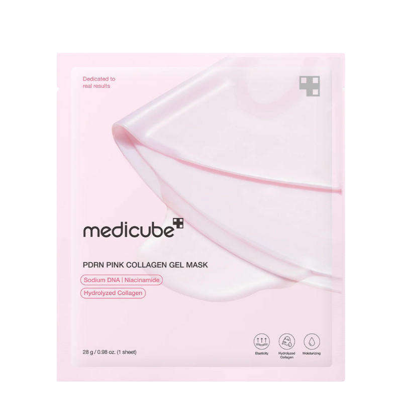 Bestkoreanskincares SHEET MASK PDRN Pink Collagen Gel Mask Set (4 masks) medicube