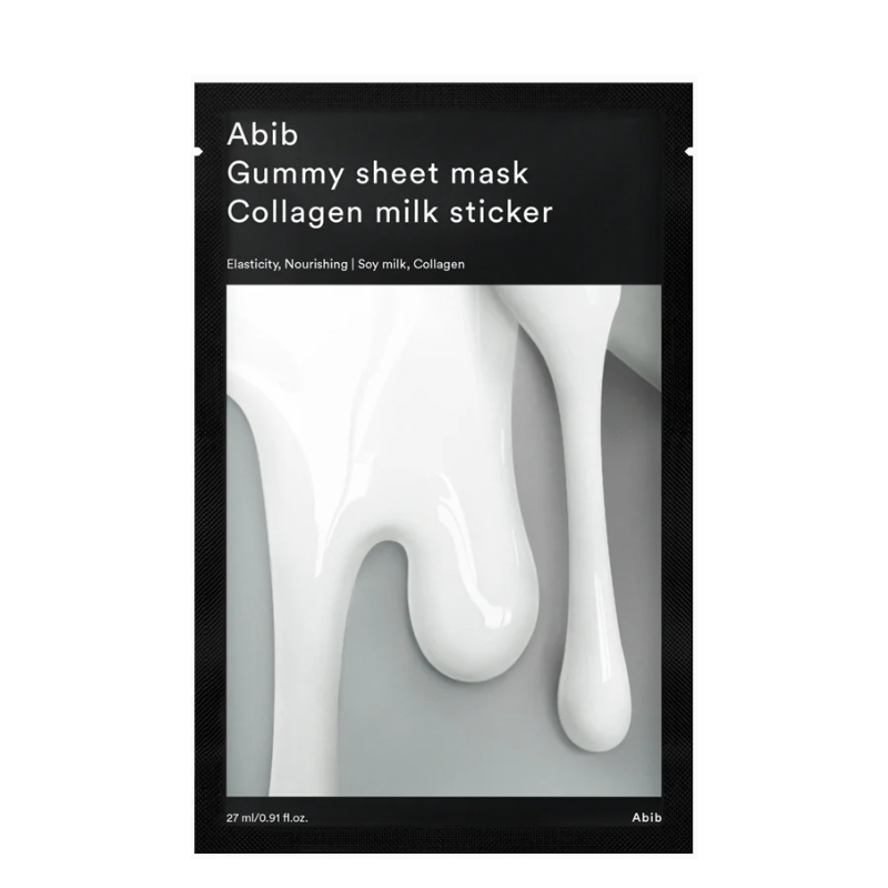 Bestkoreanskincares SHEET MASK Gummy Sheet Mask Collagen Milk Sticker Set (10 masks) Abib