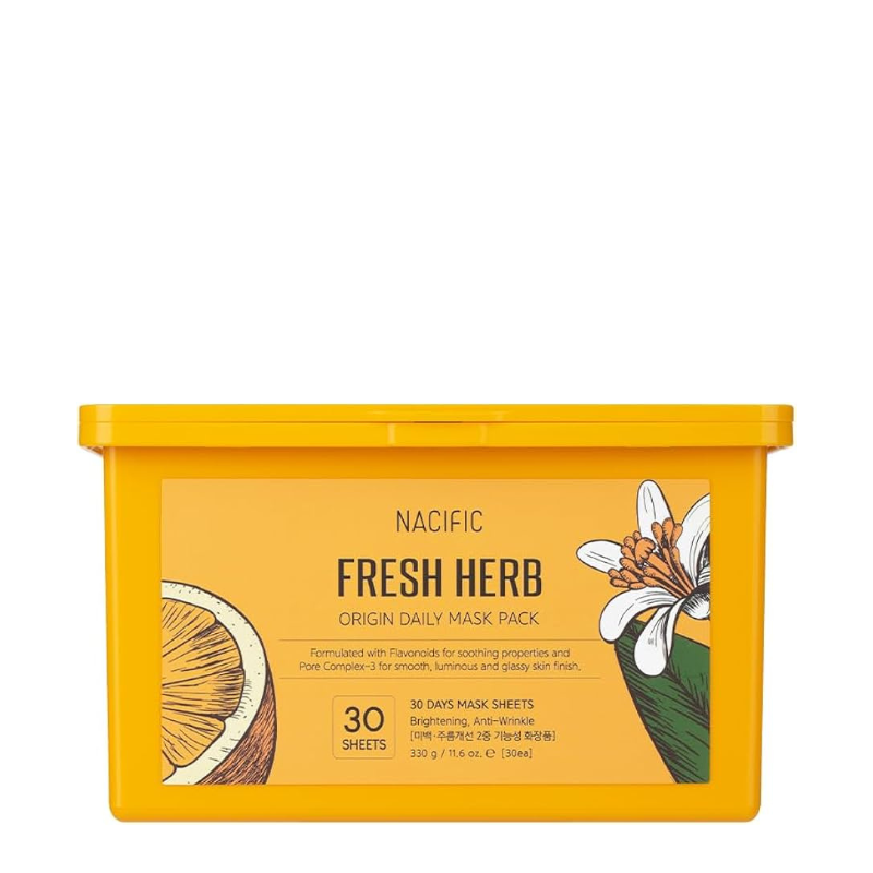 Bestkoreanskincares SHEET MASK Fresh Herb Origin Daily Rebirth Mask Pack (30 masks) NACIFIC