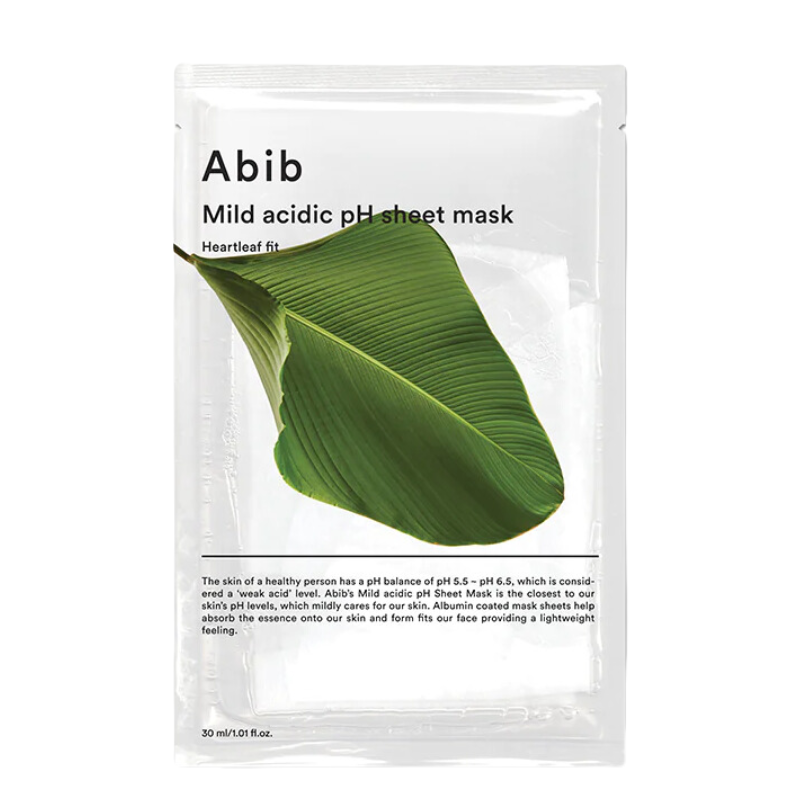 Bestkoreanskincares SHEET MASK Mild Acidic pH Sheet Mask Heartleaf Fit Abib