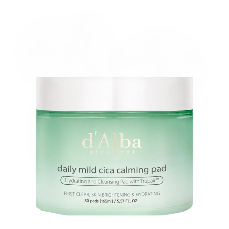 Bestkoreanskincares TONER PAD Daily Mild Cica Calming Pad (50 pads) d'Alba