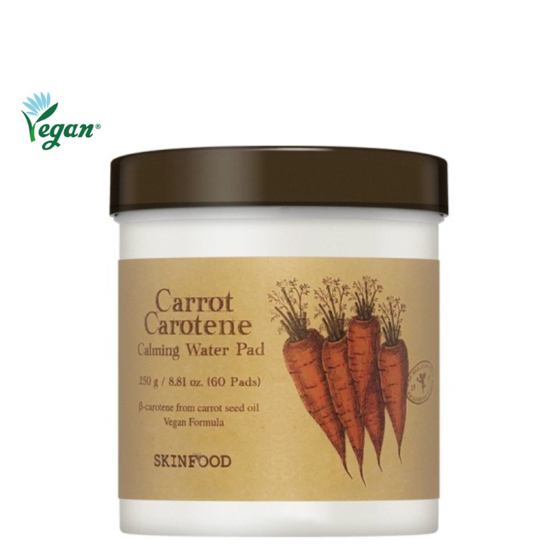 Bestkoreanskincares TONER PAD Carrot Carotene Calming Water Pad SKINFOOD