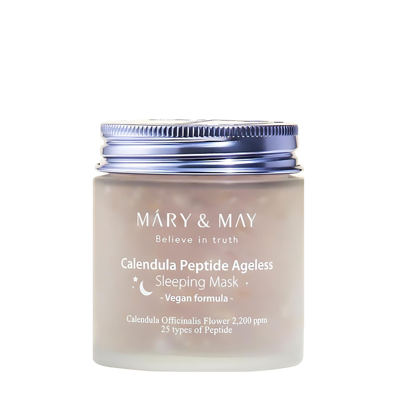 Bestkoreanskincares SLEEPING MASK Vegan Calendula Peptide Ageless Sleeping Mask MARY&MAY