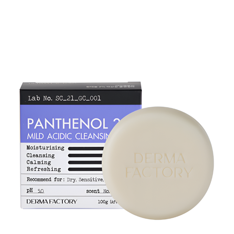Bestkoreanskincares CLEANSING BAR Panthenol 2% Mild Acidic Cleansing Bar DERMA FACTORY