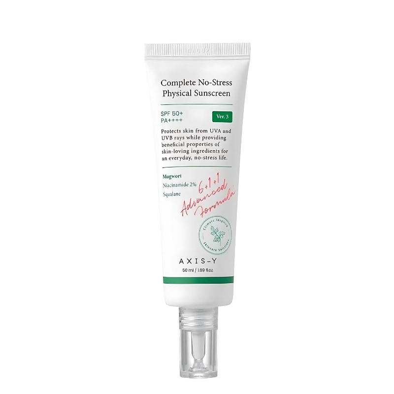 Bestkoreanskincares SUN CREAM Complete No-Stress Physical Sunscreen Version 3 SPF50+ PA++++ AXIS-Y