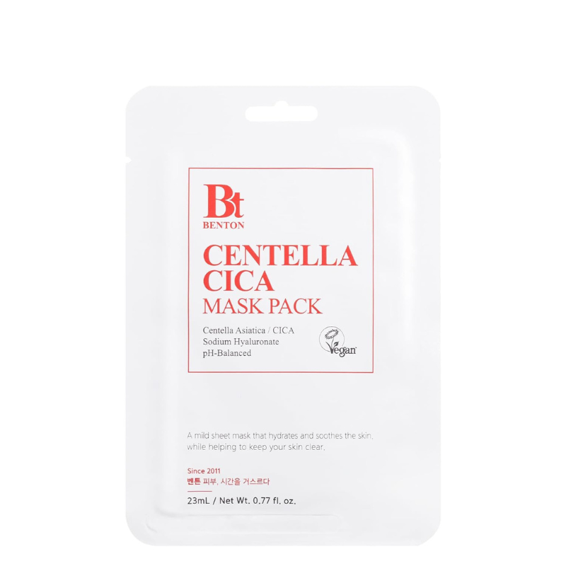 Bestkoreanskincares SHEET MASK Centella Cica Mask Pack Set (10 masks) Benton