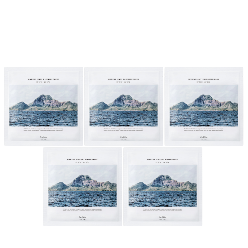 Bestkoreanskincares SHEET MASK Marine Anti-Blemish Mask Set (5 masks) Dr.Althea