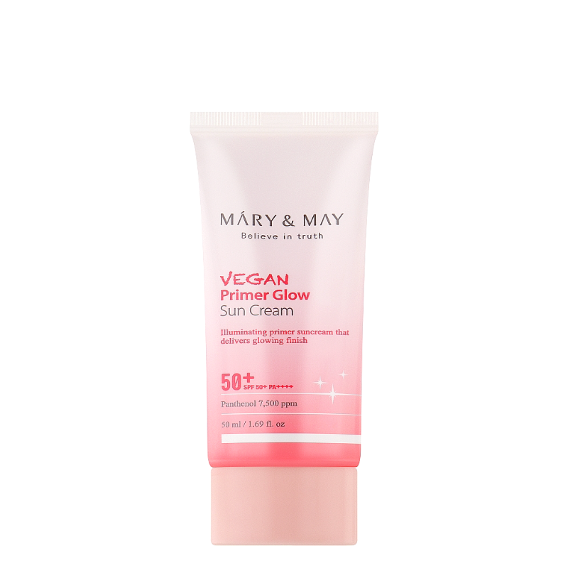 Bestkoreanskincares SUN CREAM Vegan Primer Glow Sun Cream SPF50+ PA++++ MARY&MAY