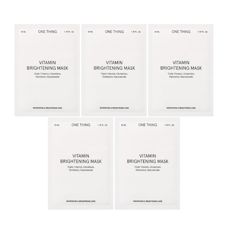 Bestkoreanskincares SHEET MASK Vitamin Brightening Mask Set (5 masks) ONE THING