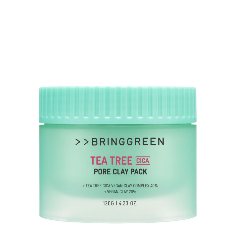 Bestkoreanskincares WASH-OFF MASK Tea Tree Cica Pore Clay Pack BRING GREEN