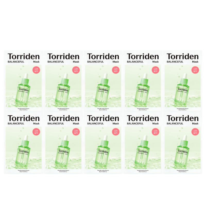Bestkoreanskincares SHEET MASK Balanceful Cica Mask Set (10 masks) Torriden