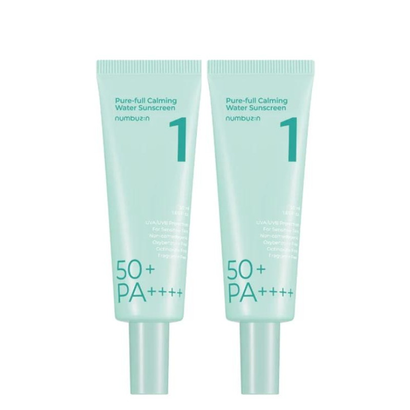 Bestkoreanskincares SUN CREAM No.1 Pure-full Calming Water Sunscreen SPF 50 PA++++ numbuzin
