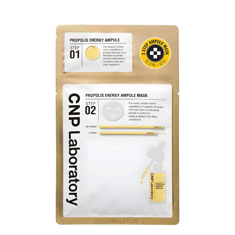 Bestkoreanskincares SHEET MASK Propolis Energy Ampule 2-Step Mask Set (5 masks) CNP Laboratory