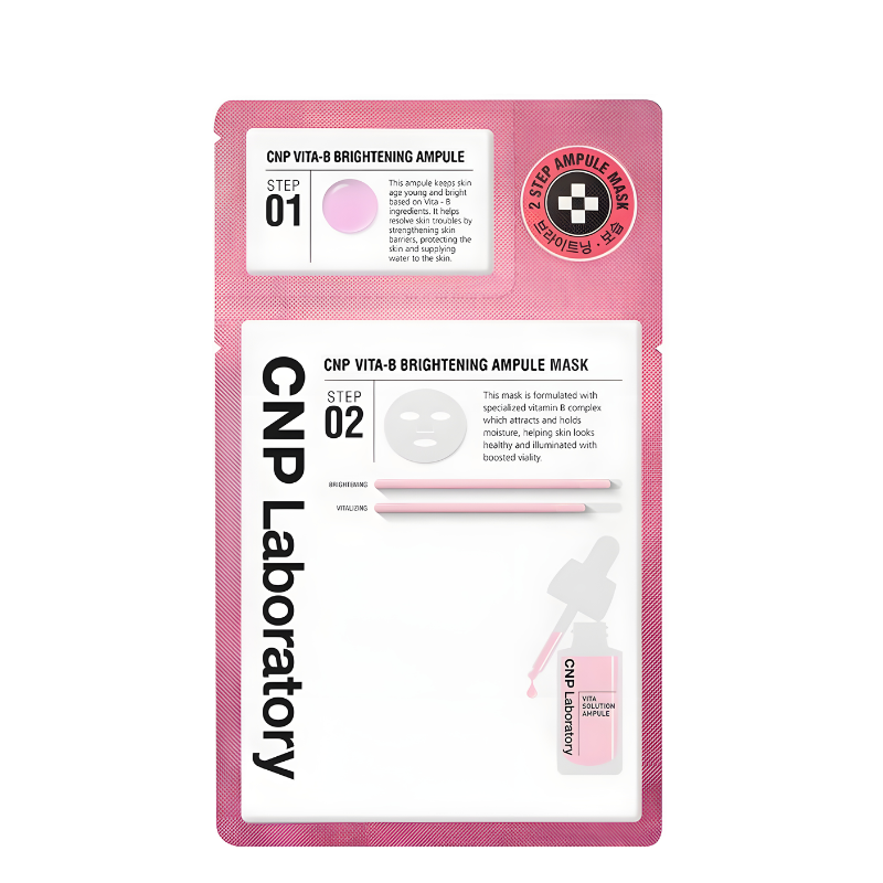 Bestkoreanskincares SHEET MASK Vita-B Brightening Ampule 2-Step Mask Set (5 masks) CNP Laboratory