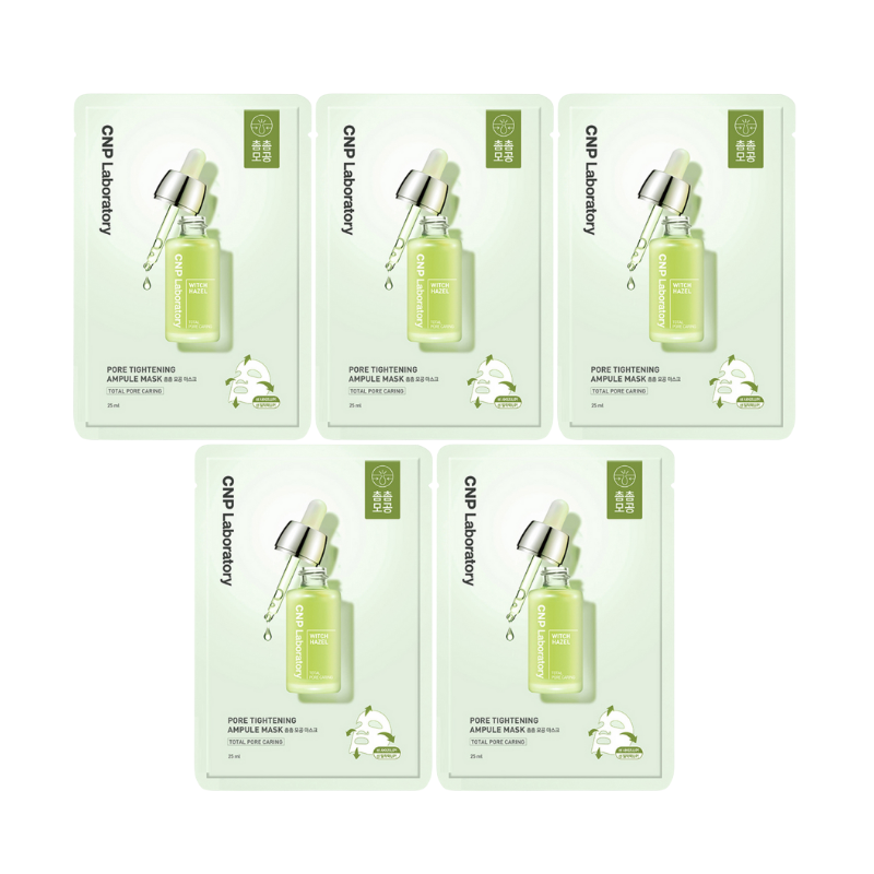 Bestkoreanskincares SHEET MASK Pore Tightening Ampule Mask Set (5 masks) CNP Laboratory