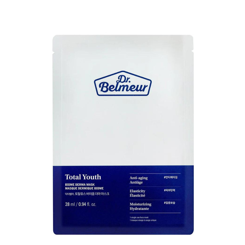 Bestkoreanskincares SHEET MASK Total Youth Biome Derma Mask Set (5 masks) Dr. Belmeur