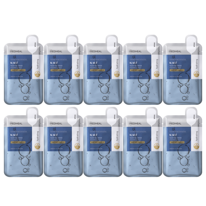 Bestkoreanskincares SHEET MASK N.M.F Nude Gel Mask Set (10 masks) MEDIHEAL