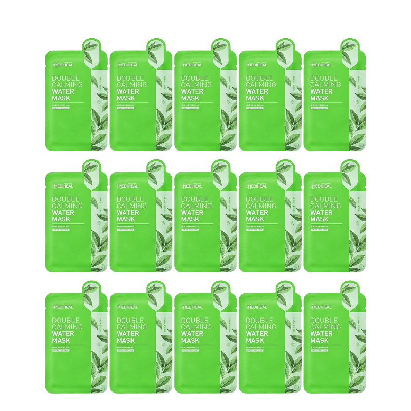 Bestkoreanskincares SHEET MASK Double Calming Water Mask Set (15 masks) MEDIHEAL
