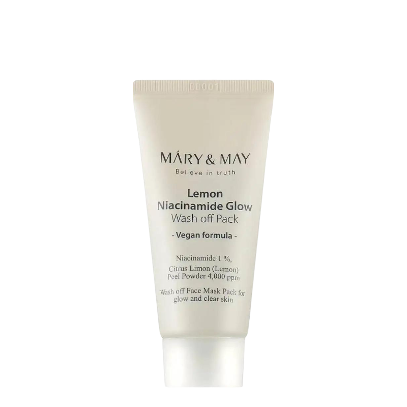 Bestkoreanskincares WASH-OFF MASK Lemon Niacinamide Glow Wash Off Mask Pack MARY&MAY