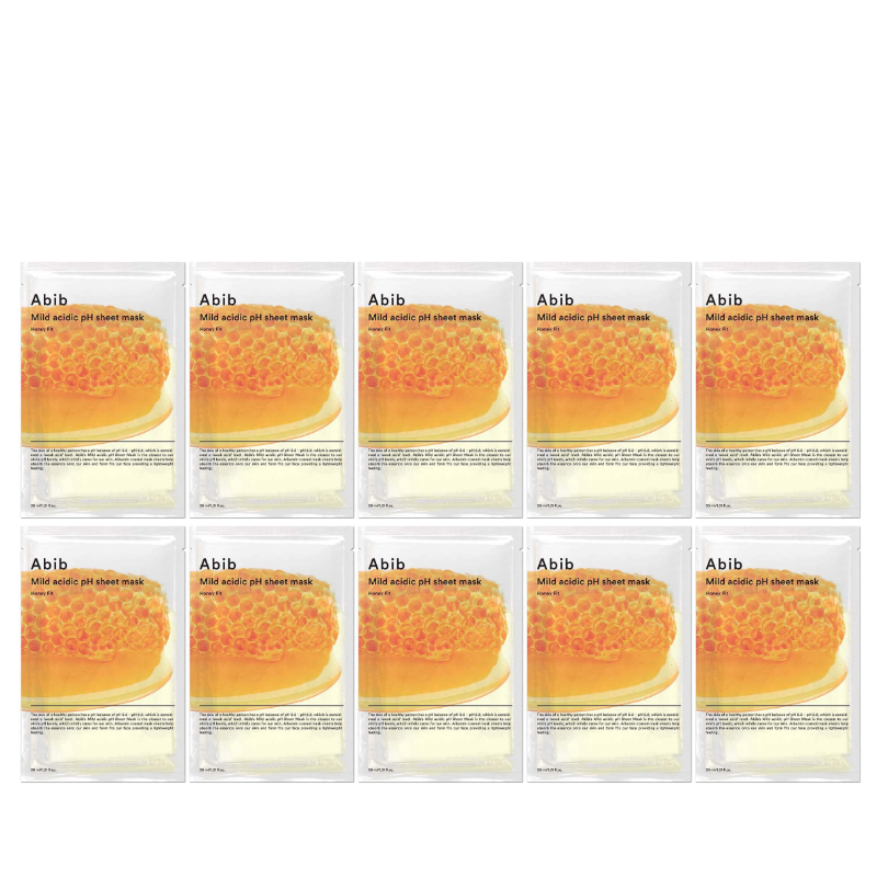Bestkoreanskincares SHEET MASK Mild Acidic pH Sheet Mask Honey Fit (10 masks) Abib