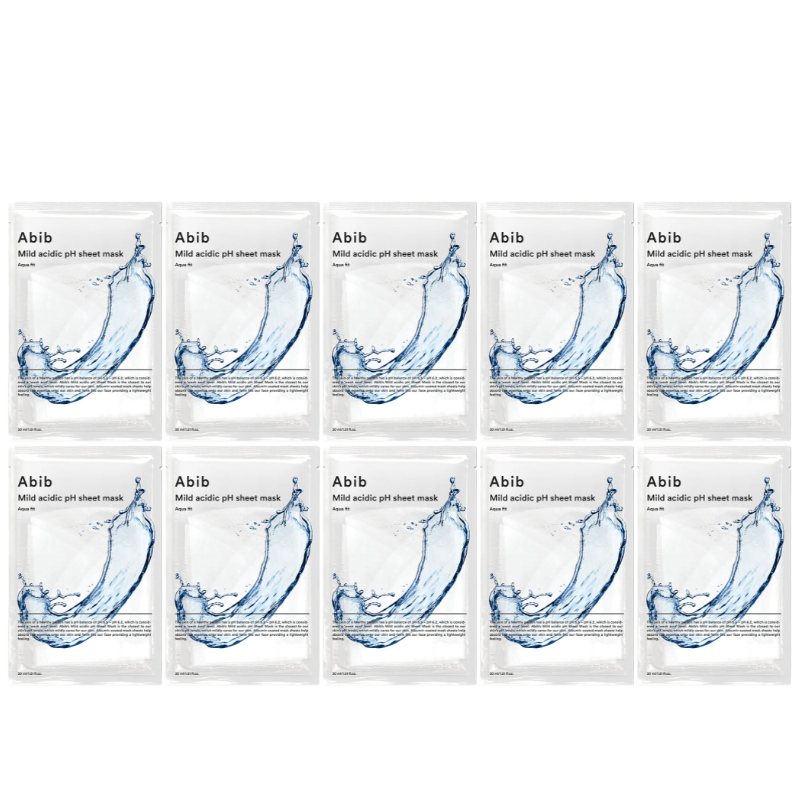 Bestkoreanskincares SHEET MASK Mild Acidic pH Sheet Mask Aqua Fit (10 masks) Abib