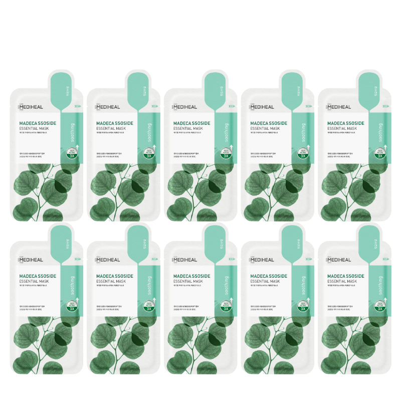 Bestkoreanskincares SHEET MASK Madecassoside Essential Mask Set (10 masks) MEDIHEAL