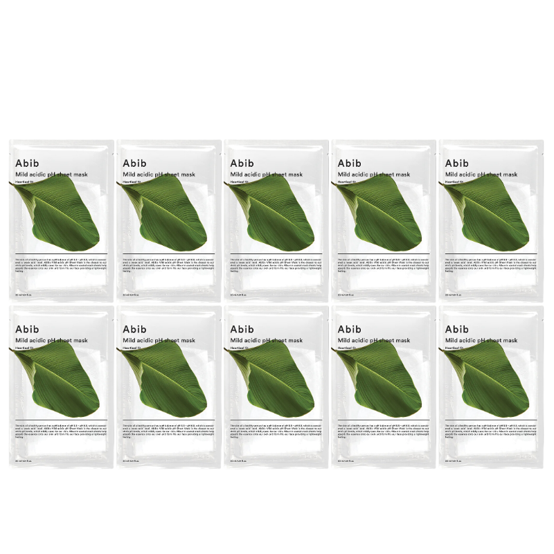 Bestkoreanskincares SHEET MASK Mild Acidic pH Sheet Mask Heartleaf Fit Abib