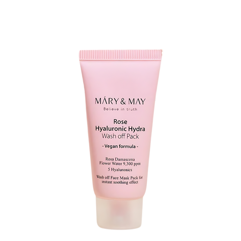 Bestkoreanskincares WASH-OFF MASK Rose Hyaluronic Hydra Wash Off Mask Pack MARY&MAY
