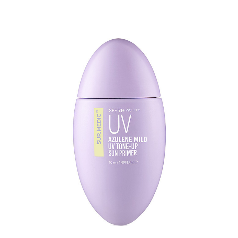 Bestkoreanskincares SUN CREAM Azulene Mild UV Tone-Up Sun Primer SPF 50+ PA++++ SUR.MEDIC+