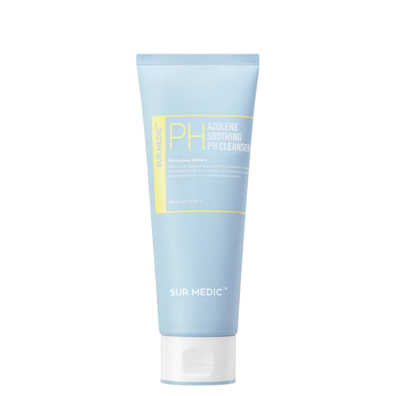 Bestkoreanskincares CLEANSING FOAM Azulene Soothing PH cleanser SUR.MEDIC+