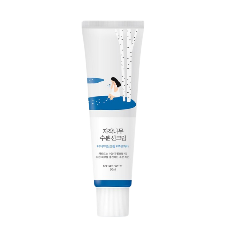 Bestkoreanskincares SUN CREAM Birch Moisturizing Sunscreen SPF 50+ PA++++ ROUND LAB